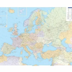 Wandkarten Und Poster*EUROPAKARTE POLITISCH POSTER 1:4,5 MIO. - Wand Karte