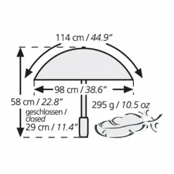 Euroschirm Regenschirme*LIGHT TREK AUTOMATIC - Regenschirm