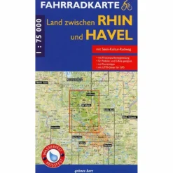 FAHRRADKARTE LAND ZWISCHEN RHIN UND HAVEL 1:75.000 - Fahrradkarte^ Fahrradkarten|Fahrradkarten