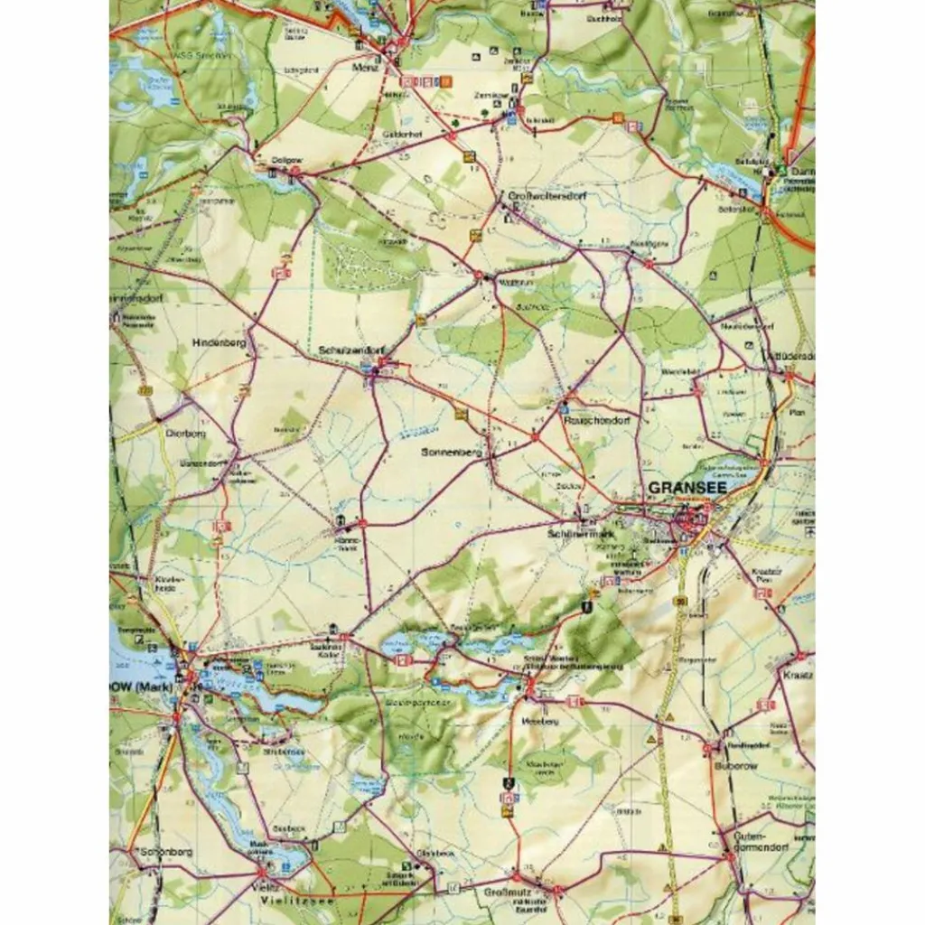 FAHRRADKARTE LAND ZWISCHEN RHIN UND HAVEL 1:75.000 - Fahrradkarte^ Fahrradkarten|Fahrradkarten