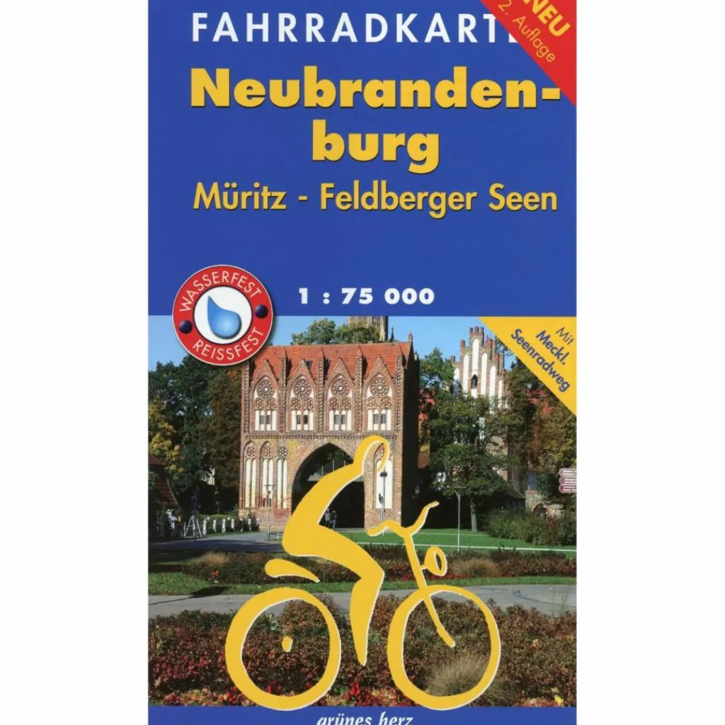 Fahrradkarten|Fahrradkarten*FAHRRADKARTE NEUBRANDENBURG, MÜRITZ, FELDBERGER SEEN - Fahrradkarte