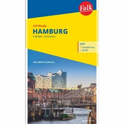 FALK CITYPLAN HAMBURG 1:22.500 - Stadtplan^ Stadtpläne