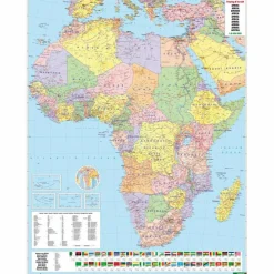 F+B AFRIKA, KONTINENTKARTE 1:8 000 000 - Straßenkarte^ Straßenkarten|Straßenkarten