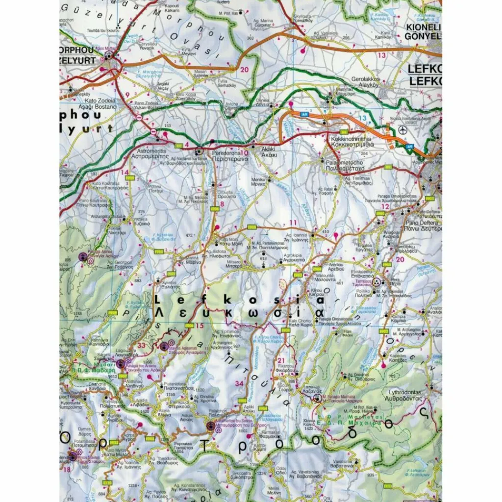 Straßenkarten|Straßenkarten*F+B ZYPERN 1 : 150.000 - Straßenkarte