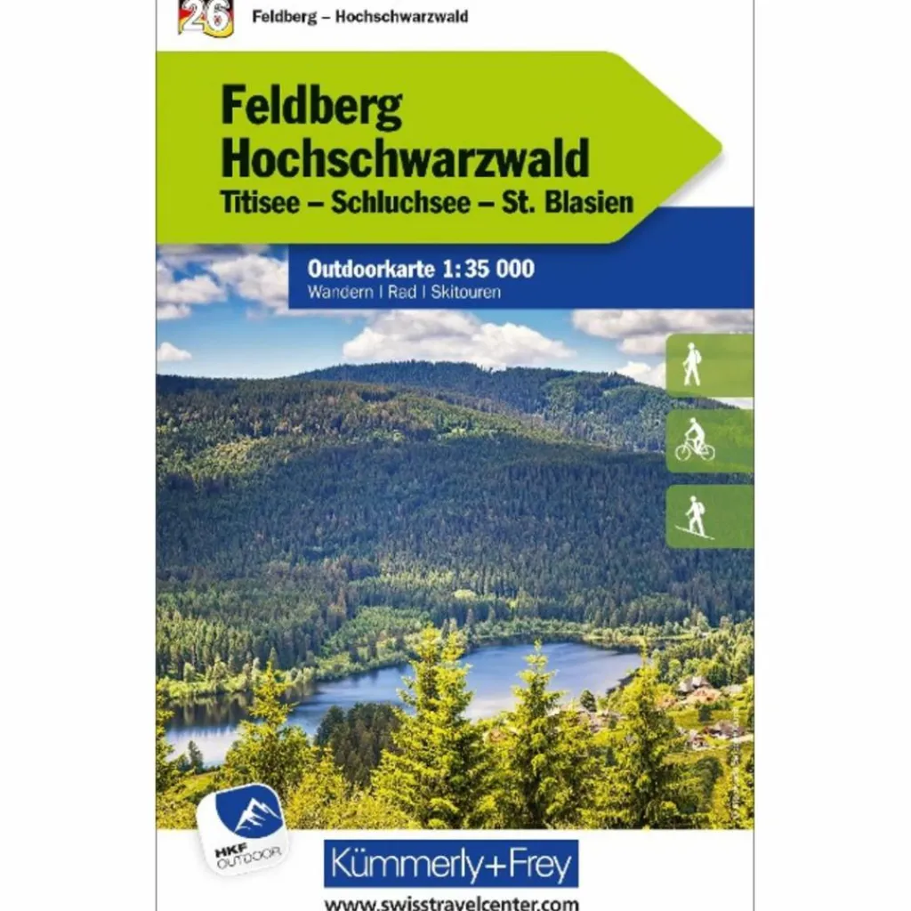 Fahrradkarten|Wanderkarten Und Winterkarten*FELDBERG - HOCHSCHWARZWALD NR. 26. OUTDOORKARTE DEUTSCHLAND - Karte