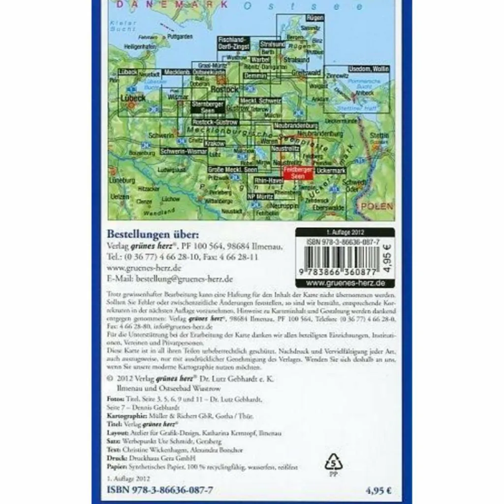FELDBERGER SEENLANDSCHAFT POCKET FAHRRAD - Fahrradkarte^ Fahrradkarten|Fahrradkarten