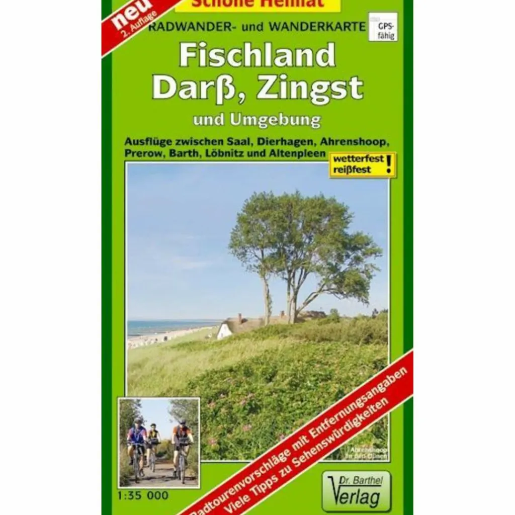 FISCHLAND, DARß, ZINGST UND UMGEBUNG RAD - Wanderkarte^ Fahrradkarten|Wanderkarten Und Winterkarten
