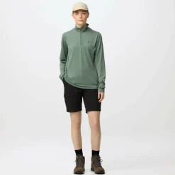 Fjällräven ABISKO DAY HIKE HALF ZIP W Damen - Funktionsshirt^Damen Funktionsunterwäsche|Shirts Und Tops
