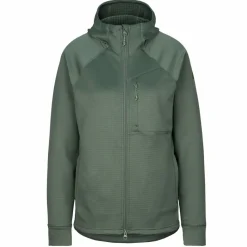 Damen Fjällräven Pullover Und Fleecepullover|Outdoorjacken*ABISKO GRID FLEECE HOODIE W Damen - Fleecejacke