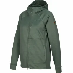 Damen Fjällräven Pullover Und Fleecepullover|Outdoorjacken*ABISKO GRID FLEECE HOODIE W Damen - Fleecejacke