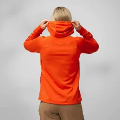 Damen Fjällräven Pullover Und Fleecepullover|Outdoorjacken*ABISKO GRID FLEECE HOODIE W Damen - Fleecejacke