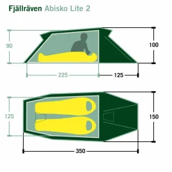 Fjällräven ABISKO LITE 2 - Tunnelzelt^ 2-Personen-Zelte|Winterzelte