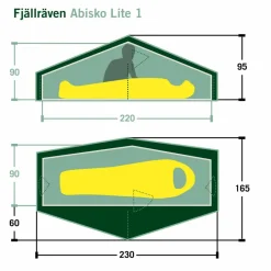 Fjällräven 1-Personen-Zelte|Winterzelte*ABISKO LITE 1 - Tunnelzelt