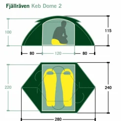 Fjällräven 2-Personen-Zelte|Winterzelte*KEB DOME 2 - Kuppelzelt