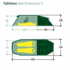 Fjällräven KEB ENDURANCE 2 - Tunnelzelt^ 2-Personen-Zelte|Winterzelte