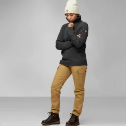Fjällräven ÖVIK HALF ZIP KNIT W Damen - Wollpullover^Damen Pullover Und Fleecepullover