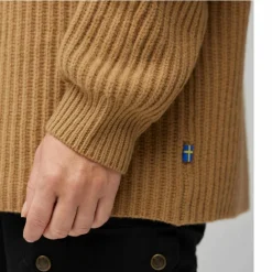 Damen Fjällräven Pullover Und Fleecepullover*ÖVIK RIB SWEATER W Damen - Wollpullover