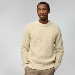 Herren Fjällräven Pullover Und Fleecepullover*ÖVIK WAFFLE KNIT M Herren - Wollpullover