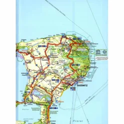 Fahrradkarten|Fahrradkarten*FK RÜGEN - HIDDENSEE (WASSER- UND REIßFEST) - Fahrradkarte