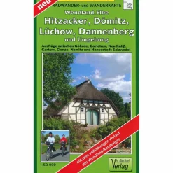 Fahrradkarten|Wanderkarten Und Winterkarten*FLUSSLANDSCHAFT ELBE, HITZACKER, DÖMITZ - Wanderkarte