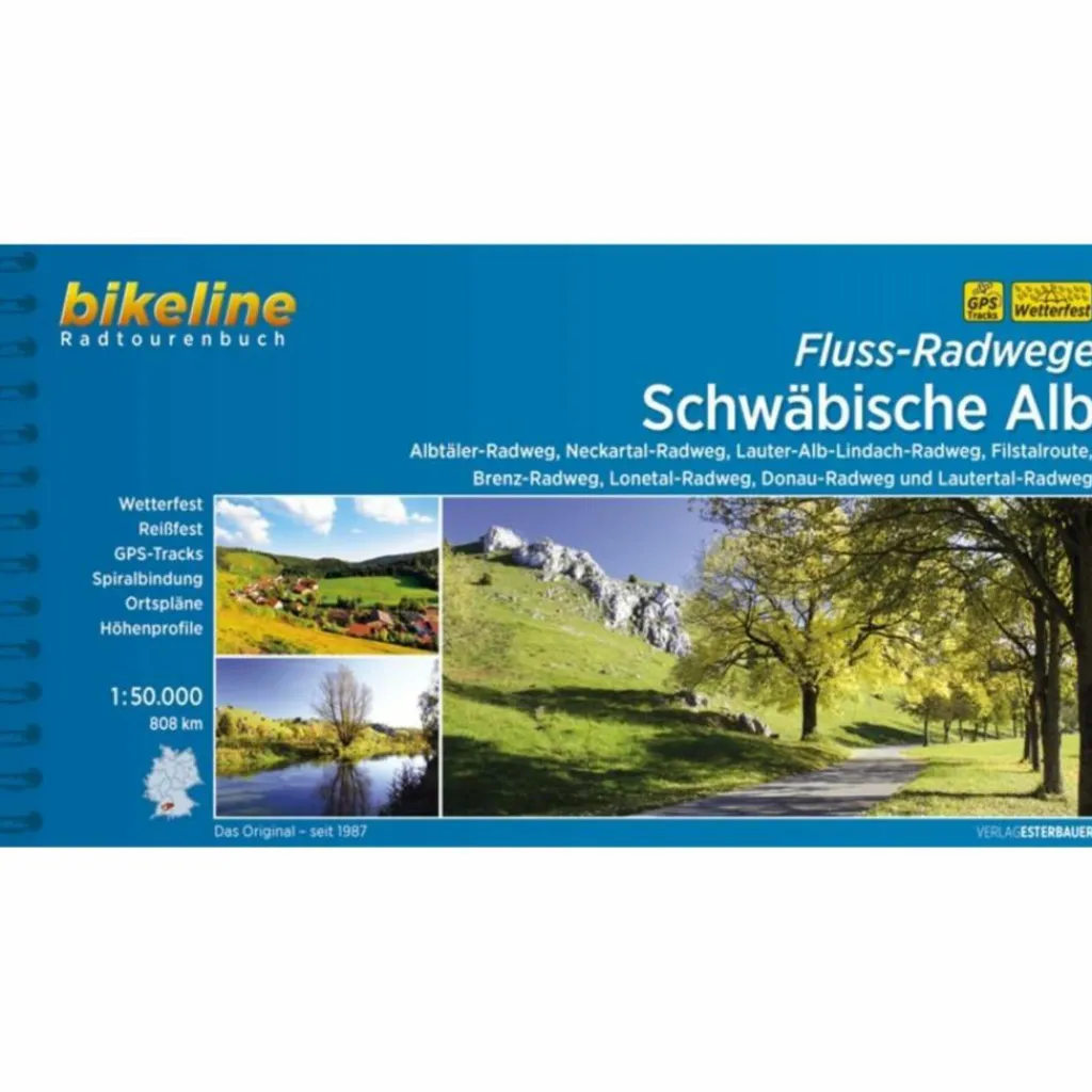 FLUSS-RADWEGE SCHWÄBISCHE ALB 1 : 50 000 - Radwanderführer^ Radwanderführer Und Mountainbikeführer