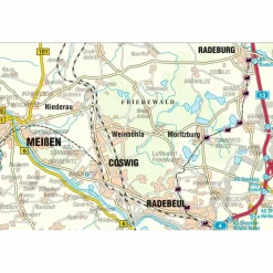 FRIEDEWALD MORITZBURGER TEICHGEBIETE - Wanderkarte^ Wanderkarten Und Winterkarten|Wanderkarten Und Winterkarten