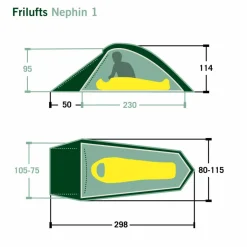 FRILUFTS NEPHIN 1 - Einpersonenzelt^ 1-Personen-Zelte|3-Jahreszeiten-Zelte