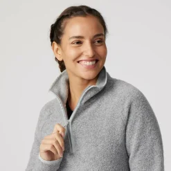 Damen FRILUFTS Pullover Und Fleecepullover*REILA KNITTED FLEECE HALFZIP Damen - Wollpullover