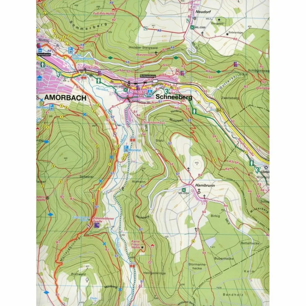 FRÄNKISCHER ODENWALD 1:20.000 - Wanderkarte^ Wanderkarten Und Winterkarten|Wanderkarten Und Winterkarten