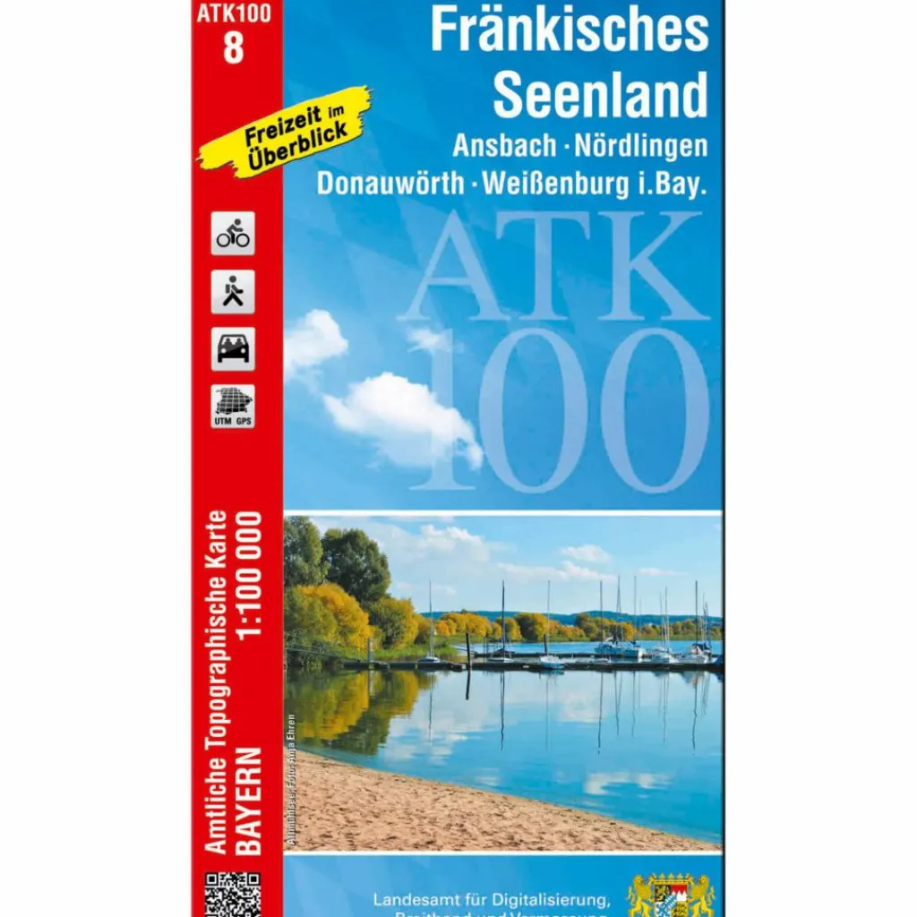 FRÄNKISCHES SEENLAND 1:100 000 - Wanderkarte^ Fahrradkarten|Wanderkarten Und Winterkarten