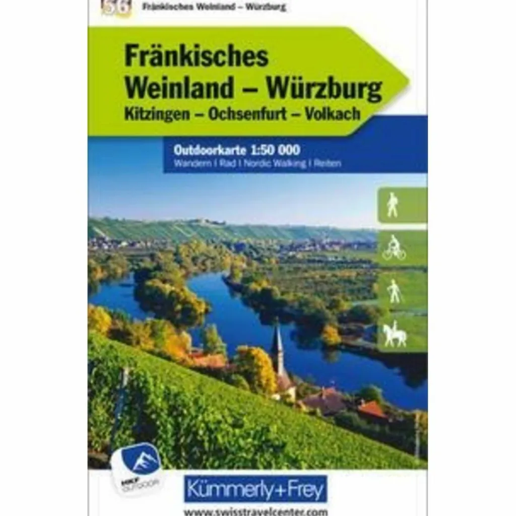 FRÄNKISCHES WEINLAND - WÜRZBURG NR. 56 OUTDOORKARTE - Karte^ Fahrradkarten|Wanderkarten Und Winterkarten