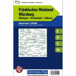 FRÄNKISCHES WEINLAND - WÜRZBURG NR. 56 OUTDOORKARTE - Karte^ Fahrradkarten|Wanderkarten Und Winterkarten