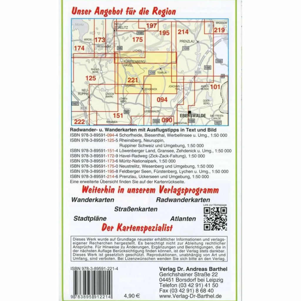 FÜRSTENBERG, LYCHEN, TEMPLIN, ZEHDENICK - Wanderkarte^ Fahrradkarten|Wanderkarten Und Winterkarten
