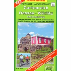 Fahrradkarten|Wanderkarten Und Winterkarten*GARTENREICH DESSAU-WÖRLITZ 1 : 50 000 - Wanderkarte
