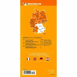 GERMANY SOUTHEAST, BAVARIA - MICHELIN REGIONAL MAP 546 - Straßenkarte^ Straßenkarten|Straßenkarten