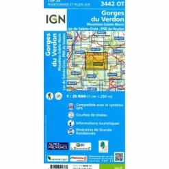 GORGES DU VERDON 1:25 000^ Fahrradkarten|Fahrradkarten