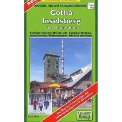 GOTHA, INSELSBERG UND UMGEBUNG 1 : 35 00 - Wanderkarte^ Fahrradkarten|Wanderkarten Und Winterkarten