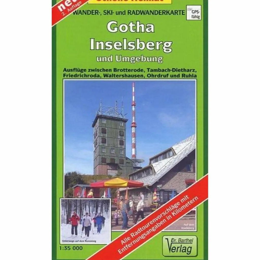 GOTHA, INSELSBERG UND UMGEBUNG 1 : 35 00 - Wanderkarte^ Fahrradkarten|Wanderkarten Und Winterkarten