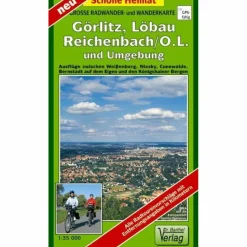Fahrradkarten|Wanderkarten Und Winterkarten*GÖRLITZ, LÖBAU, REICHENBACH/O.L. UND UMGEBUNG - Wanderkarte