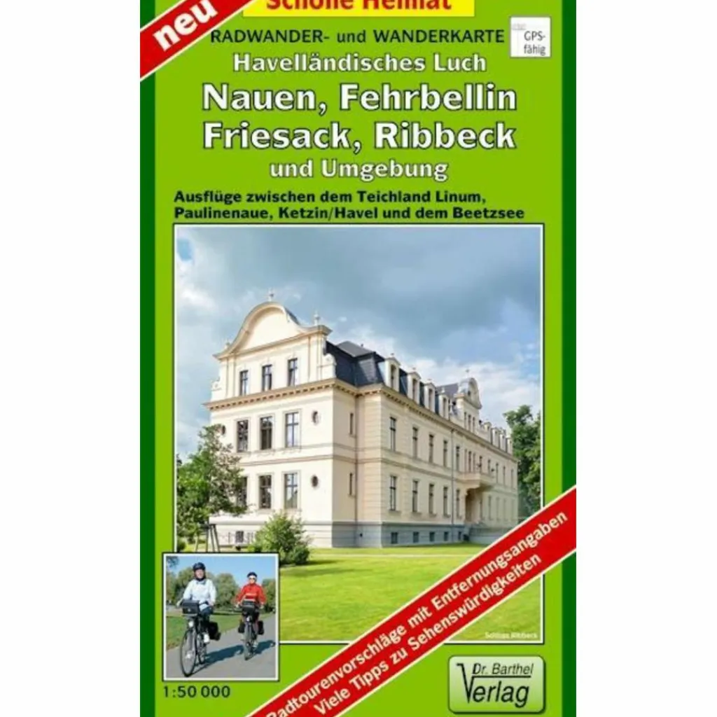 Fahrradkarten|Wanderkarten Und Winterkarten*HAVELLÄNDISCHES LUCH, NAUEN, FEHRBELLIN - Wanderkarte