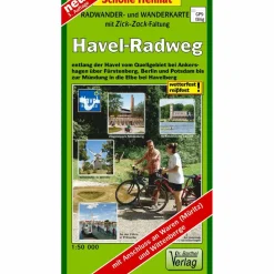 Fahrradkarten|Wanderkarten Und Winterkarten*HAVEL-RADWEG 1 : 50 000 RADWANDERKARTE - Wanderkarte