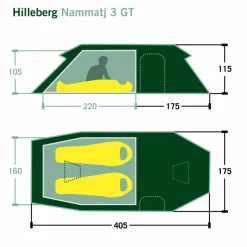 Hilleberg 2-Personen-Zelte|Winterzelte*NAMMATJ 3 GT - Tunnelzelt