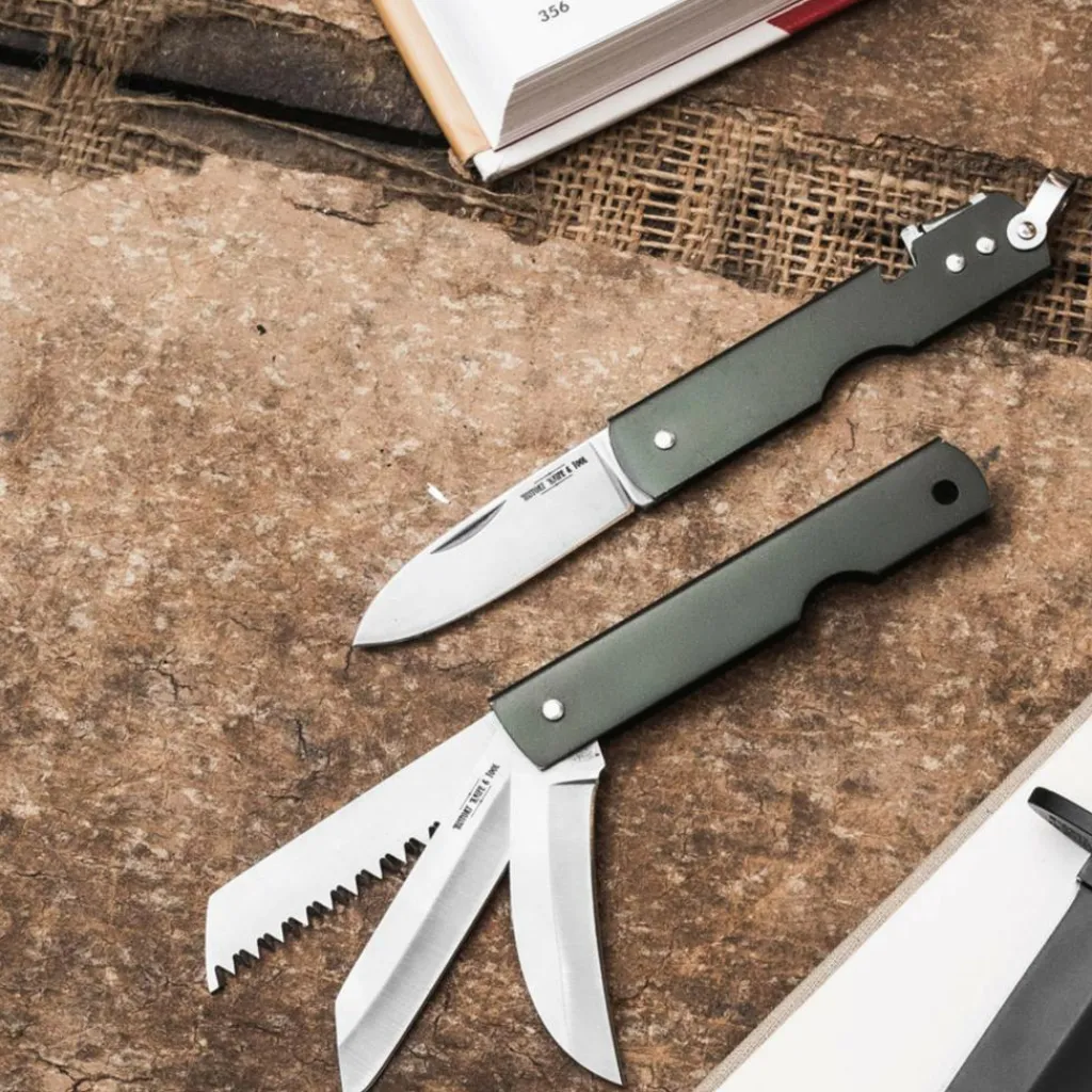 HISTORY KNIFE & TOOL Klappmesser*JAPANESE ARMY PEN KNIFE CAN OPENER - Klappmesser