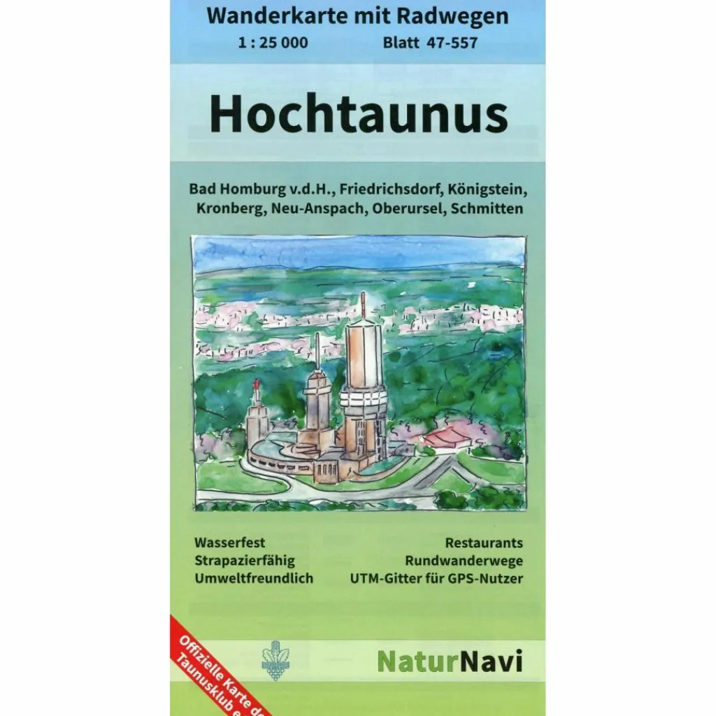 HOCHTAUNUS 1:25.000, BLATT 47-557 - Wanderkarte^ Wanderkarten Und Winterkarten|Wanderkarten Und Winterkarten