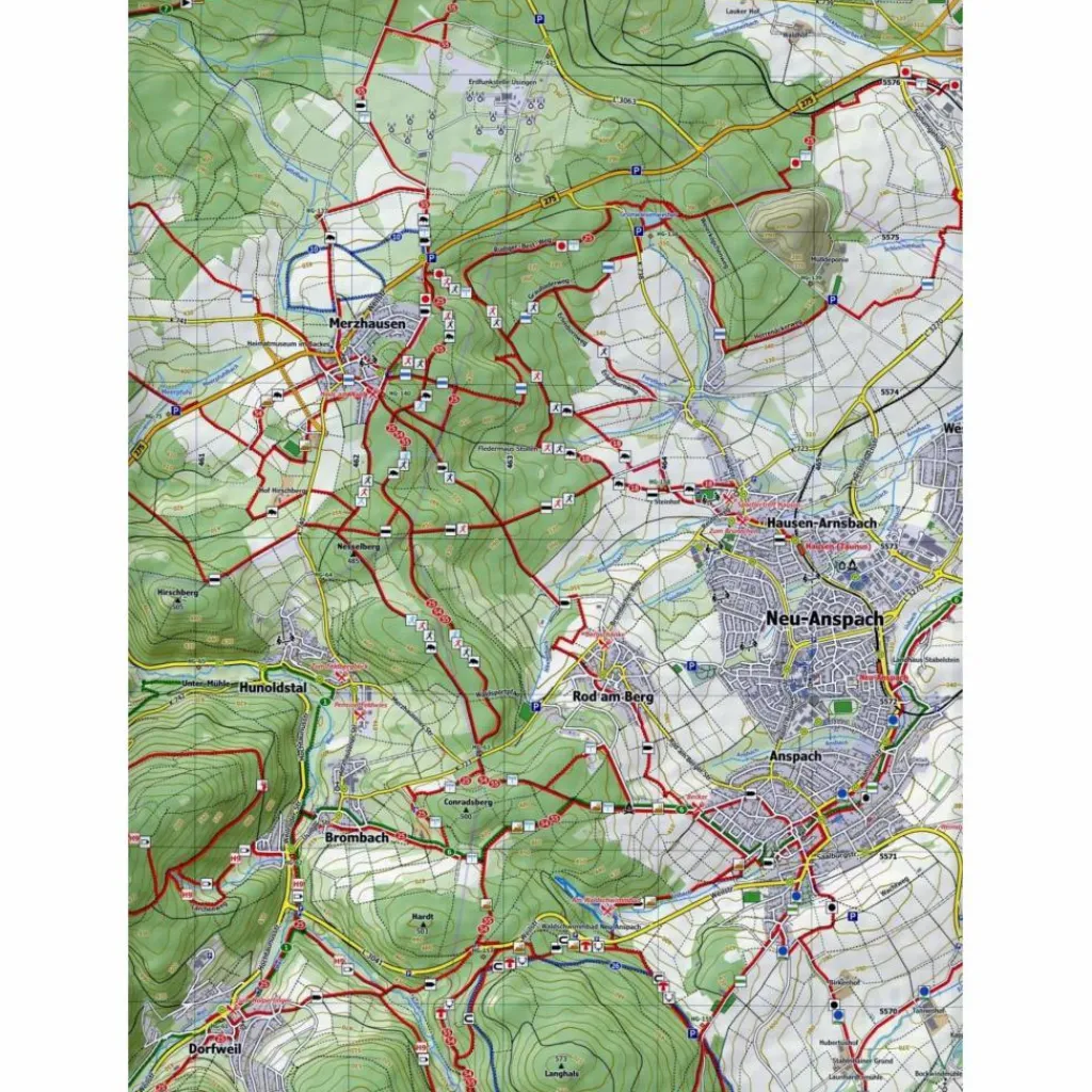 HOCHTAUNUS 1:25.000, BLATT 47-557 - Wanderkarte^ Wanderkarten Und Winterkarten|Wanderkarten Und Winterkarten