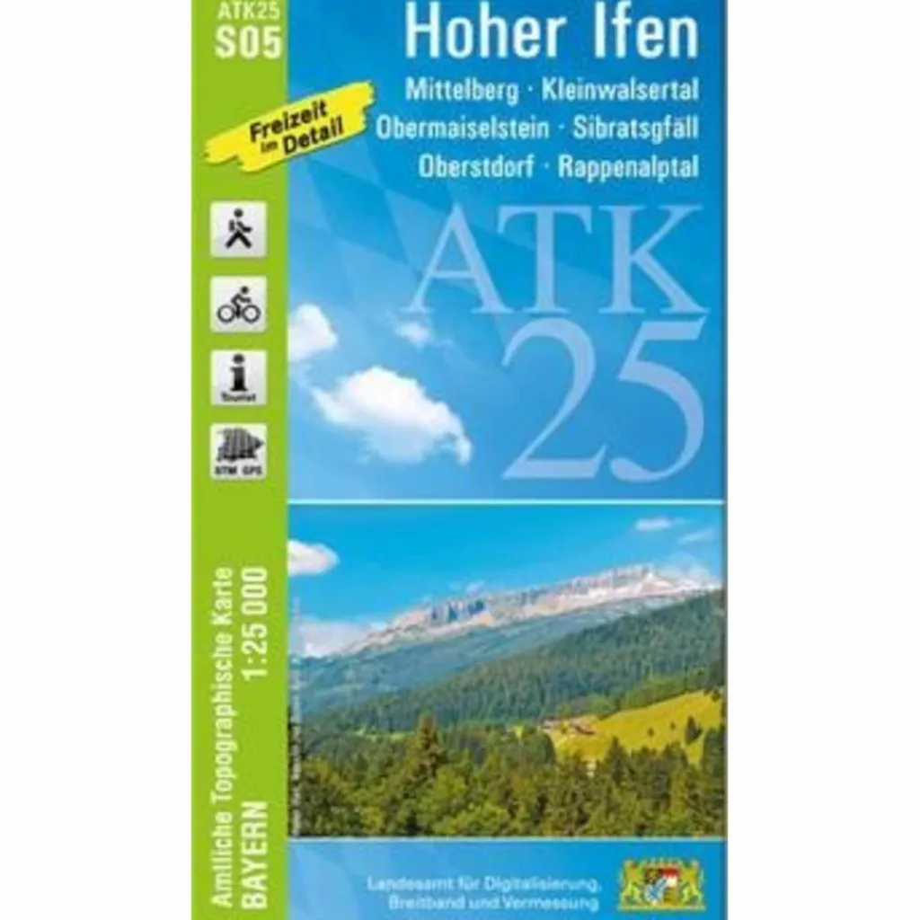 Fahrradkarten|Wanderkarten Und Winterkarten*HOHER IFEN (AMTLICHE TOPOGRAPHISCHE KARTE 1:25000)