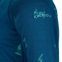 Kinder Icebreaker Kinder Funktionsunterwäsche*K MERINO 200 OASIS LS CREWE SNOW DAY Kinder - Langarmshirt