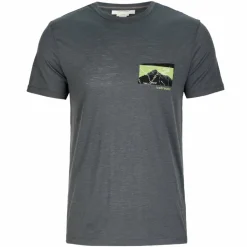 Icebreaker M MERINO 150 TECH LITE SS TEE INFOGRAPHIC Herren - Funktionsshirt^Herren Shirts Und Tops