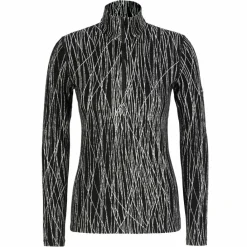 Icebreaker W MERINO 260 TECH VERTEX LS HALF ZIP DELTA LINES AOP Damen - Baselayer^Damen Funktionsunterwäsche|Shirts Und Tops