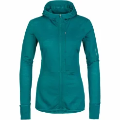 Icebreaker WOMEN MERINO BLEND 200 REALFLEECE DESCENDER LS ZIP HOODIE Damen - Kapuzenjacke^Damen Pullover Und Fleecepullover|Outdoorjacken